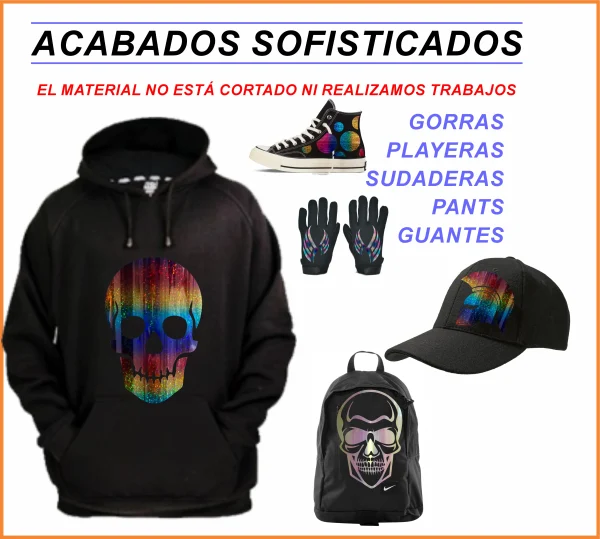 VINIL TEXTIL HOLOGRÁFICO ESPECIAL - Imagen 4