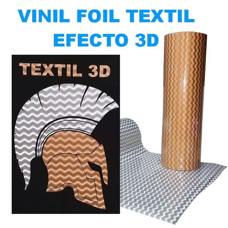 VINIL TEXTIL FOIL 3D TERMOADHESIVO PLOTEABLE