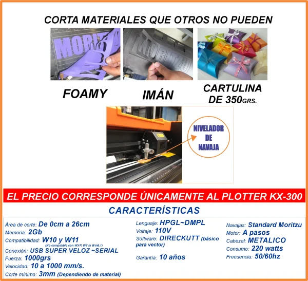 KX-300 PLOTTER SERIE PRECISIÓN 30CM ANCHO - Imagen 6