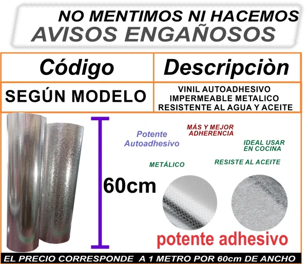 VINIL AUTOADHESIVO IMPERMEABLE PARA COCINA A PRUEBA DE ACEITE - Imagen 2