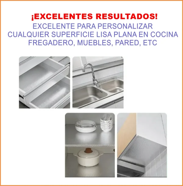 VINIL AUTOADHESIVO IMPERMEABLE PARA COCINA A PRUEBA DE ACEITE - Imagen 4