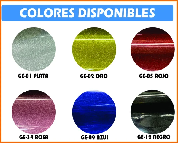 VINIL TEXTIL GLITTER PARA DETALLE - Imagen 3