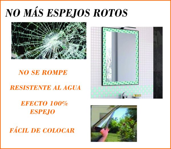 VINIL AUTOADHESIVO EFECTO ESPEJO ULTRA GRUESO - Imagen 3