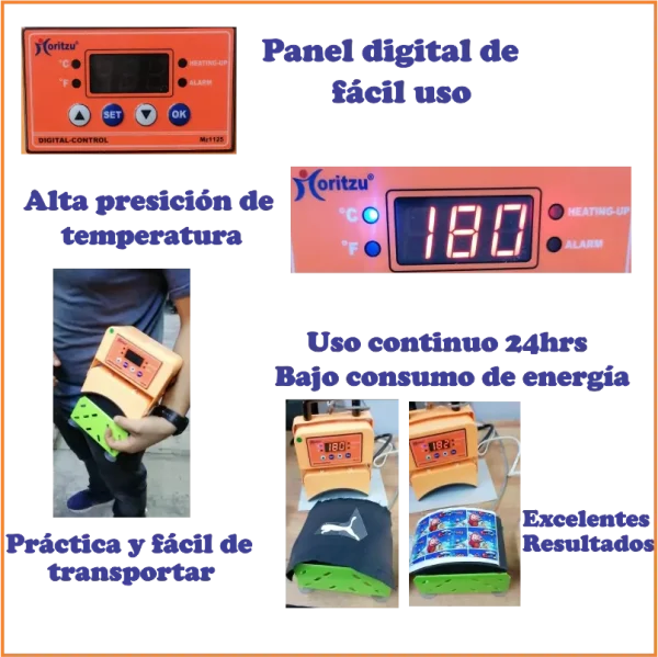 MZX-HAT3, PLANCHA DE GORRAS PORTÁTIL - Imagen 6
