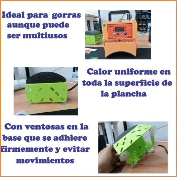 MZX-HAT3, PLANCHA DE GORRAS PORTÁTIL - Imagen 7