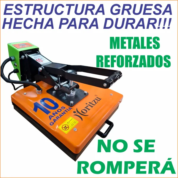 INDUST-38MX PLANCHA DE SUBLIMACIÓN BASE FIJA 10 AÑOS DE GARANTÍA. - Imagen 7