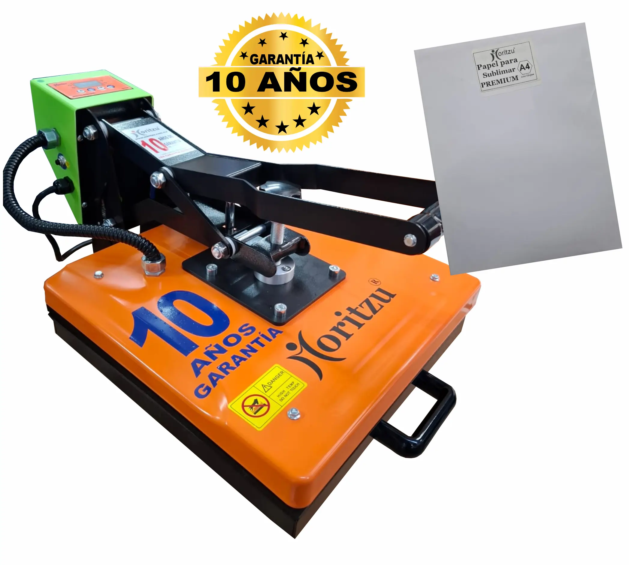 INDUST-38MX PLANCHA DE SUBLIMACIÓN BASE FIJA 10 AÑOS DE GARANTÍA.