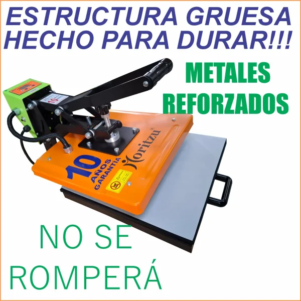 INDUST-38SL MX PLANCHA DE SUBLIMACIÓN BASE DESLIZABLE 10 AÑOS DE GARANTÍA. - Imagen 9