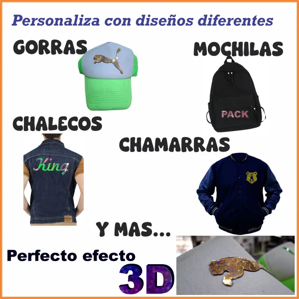 VINIL TEXTIL EFECTO 3D HOJA 20x25cm - Imagen 2