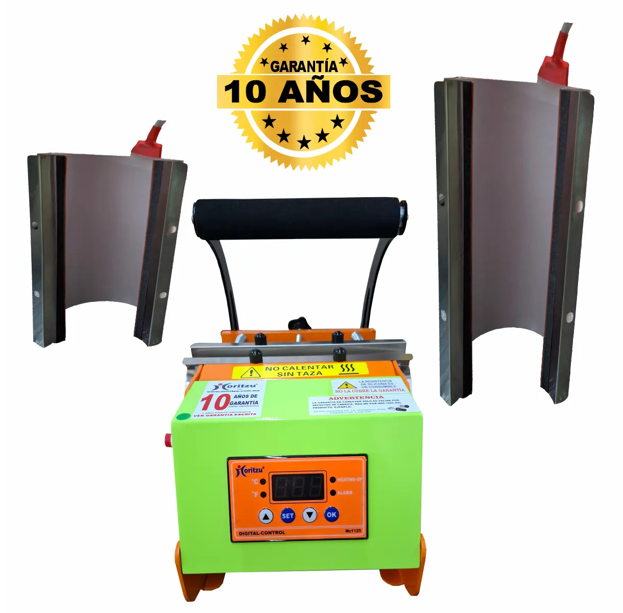 MX90-M2 PLANCHA PARA TAZAS Y TERMOS 2 RESISTENCIAS 11 Y 20Oz 10 AÑOS DE GARANTÍA