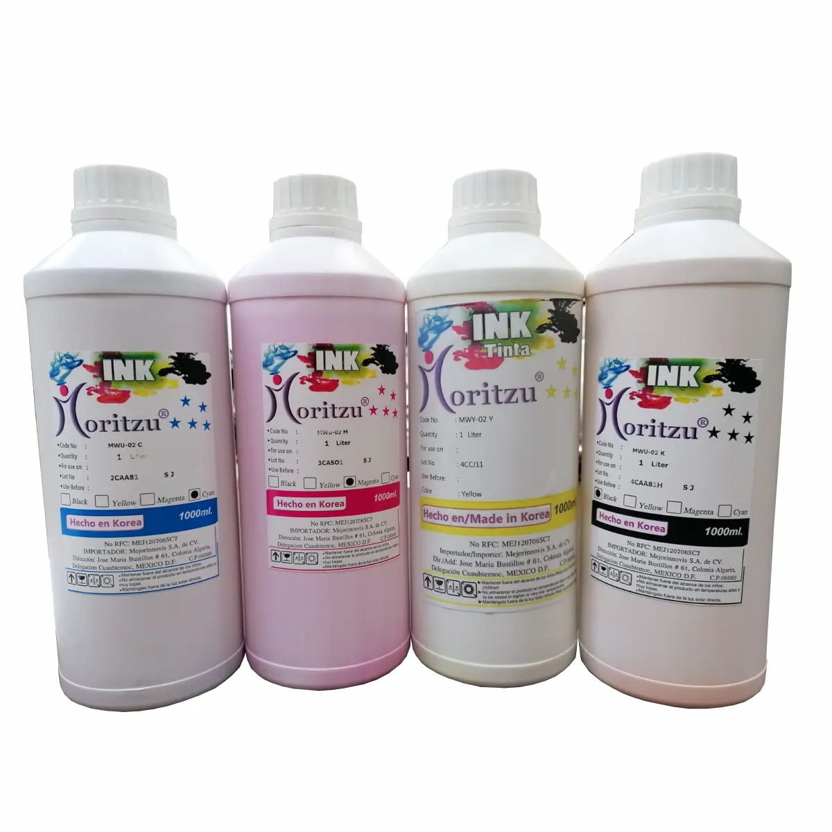 TINTA DE SUBLIMACIÓN PREMIUM MORITZU 1 LITRO