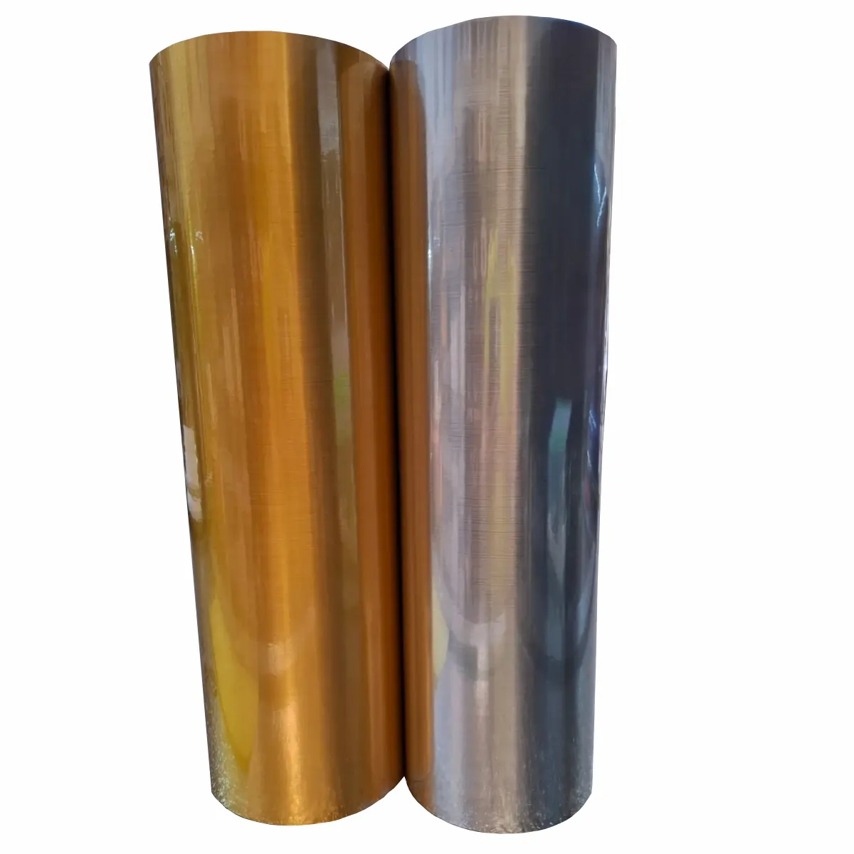 AUTOADHESIVO SUBLIMABLE ORO Y PLATA CEPILLADO GROSOR FINO