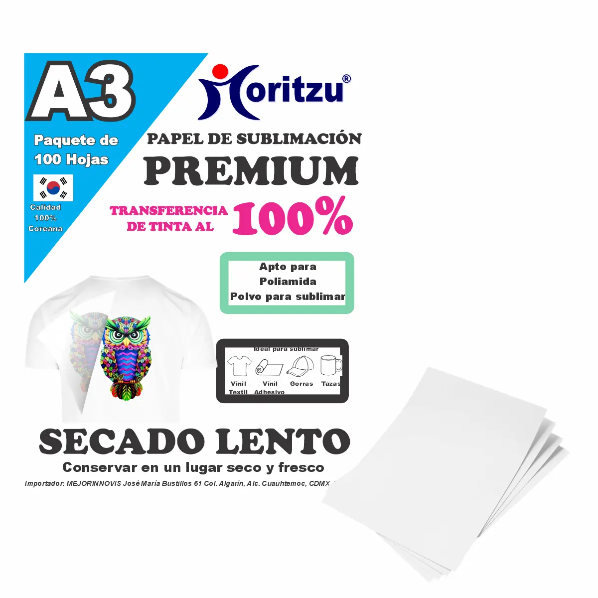 A3-PASUB, PAPEL PREMIUM SECADO LENTO TAMAÑO A3