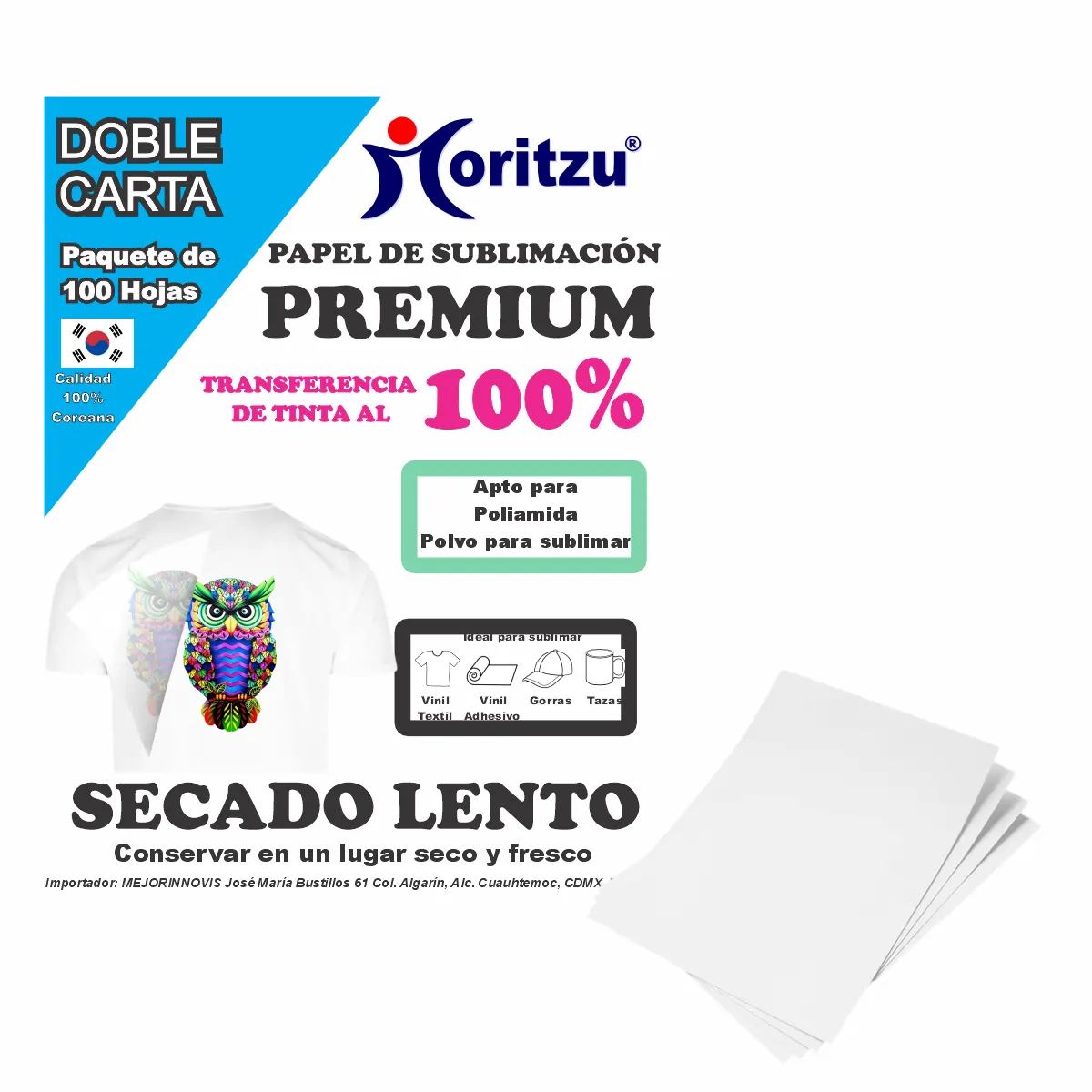 DC-PASUB, PAPEL PREMIUM SECADO LENTO TAMAÑO DOBLE CARTA