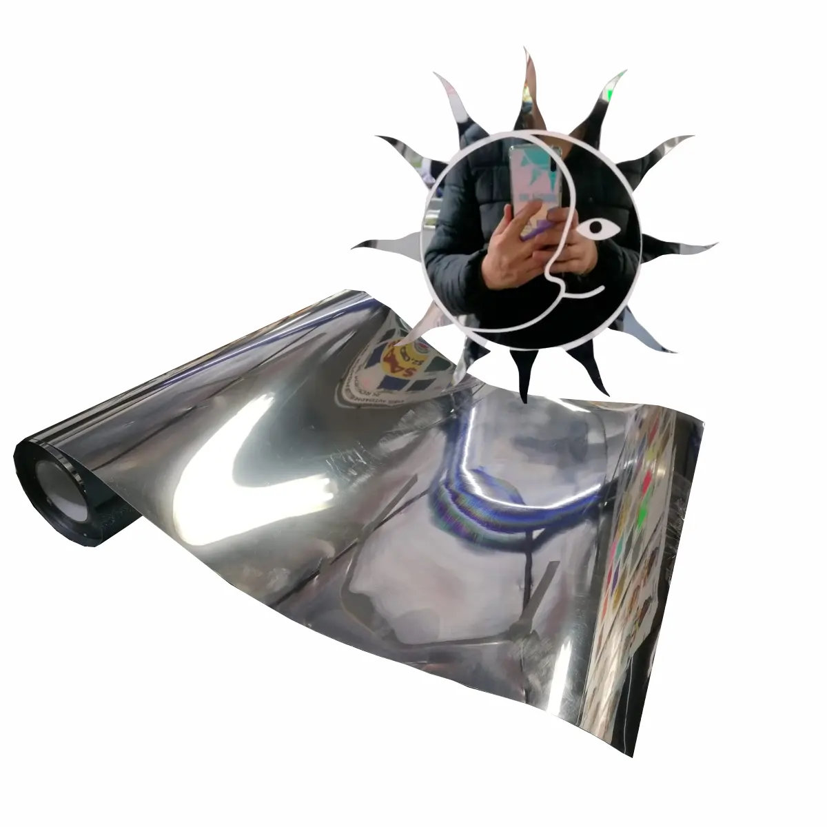 SM-188 VINIL AUTOADHESIVO EFECTO ESPEJO ULTRA GRUESO